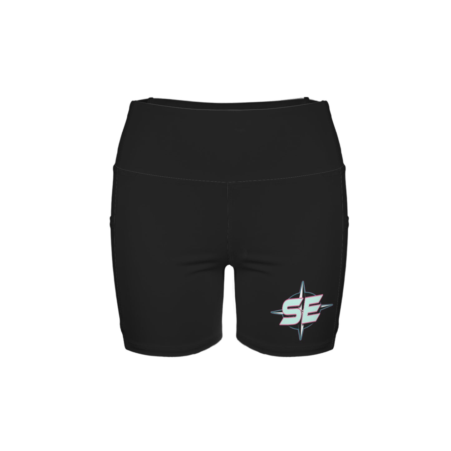 High Waist Deep Pockets Yoga Shorts