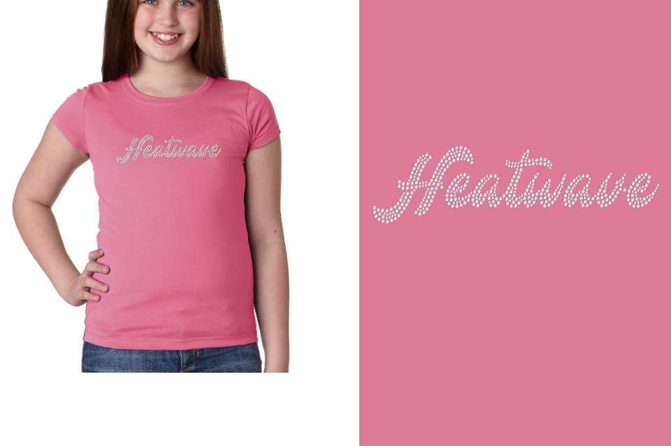 Rhinestones Southeast Elite Heatwave 1-color stones Youth Girls' Princess T-Shirt