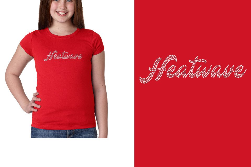 Rhinestones Southeast Elite Heatwave 1-color stones Youth Girls' Princess T-Shirt