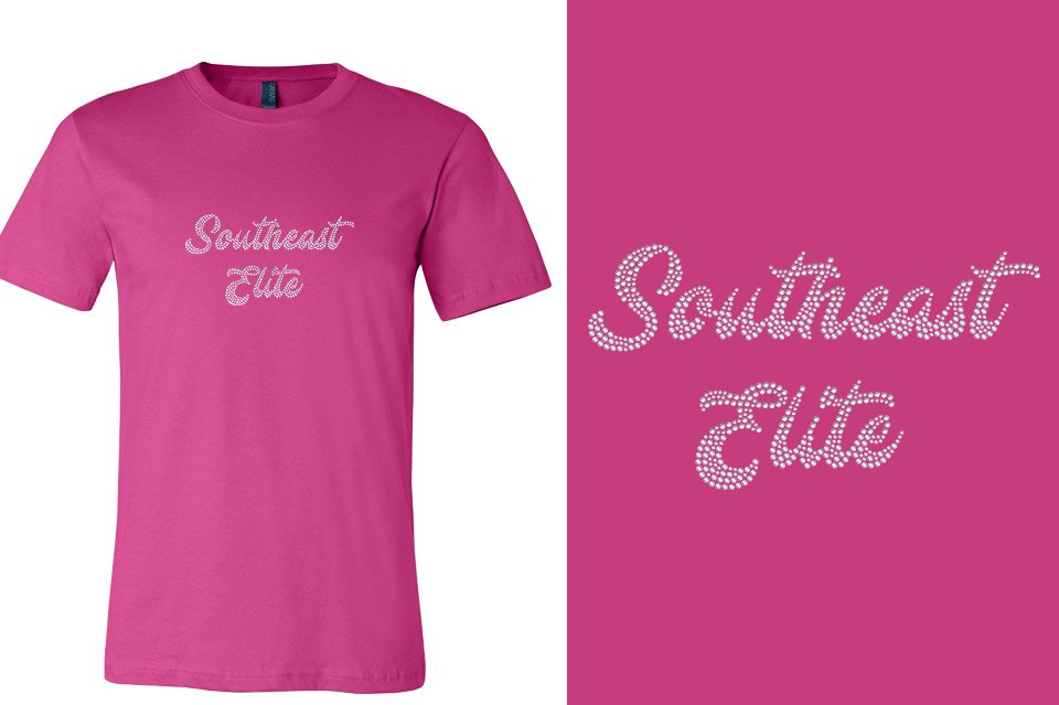 Rhinestones Southeast Elite 2-color stones Unisex t-shirt
