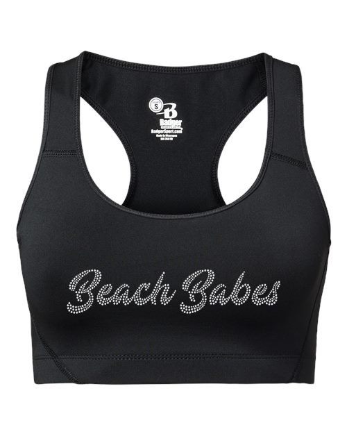 Rhinestones Southeast Elite Beach Babes 1-color stones Girls' Sports Bra