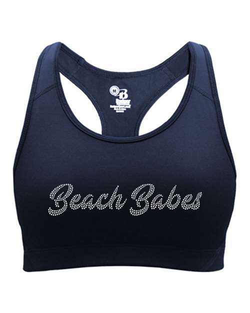 Rhinestones Southeast Elite Beach Babes 1-color stones Women's Sports Bra