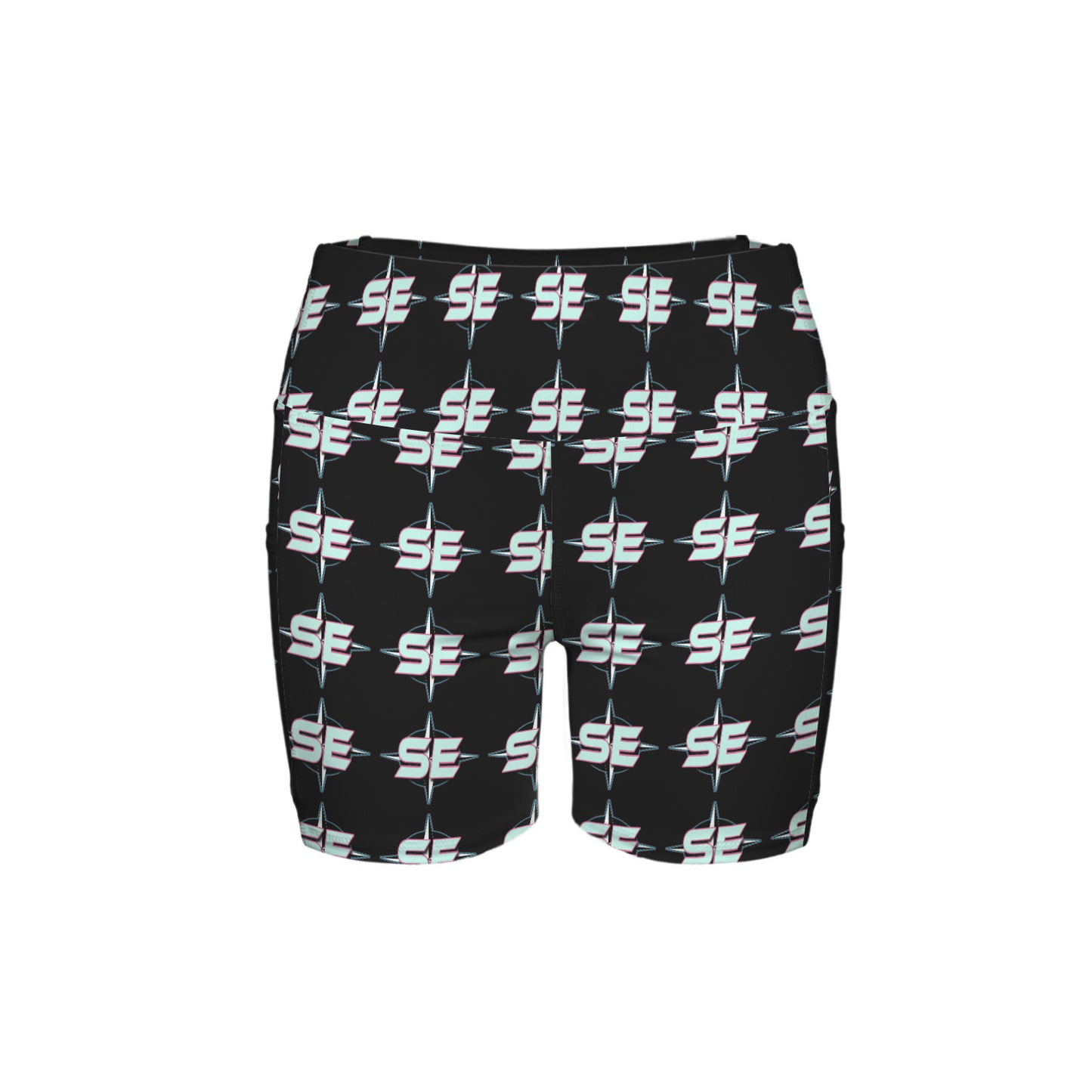 High Waist Deep Pockets Yoga Shorts